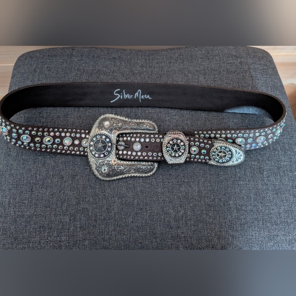 silver mesa Accessories - Silver Mesa , Kippy Style Bling Belt 34.. Chocolate